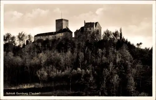 Ak Gamburg Werbach an der Tauber, Schloss Gamburg