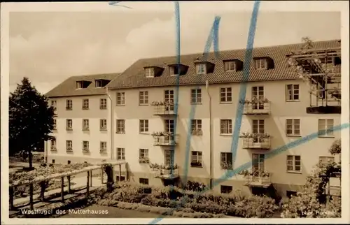 Ak Rüppurr Karlsruhe in Baden, Ev. Diakonissen Anstalt, Mutterhaus, Westflügel