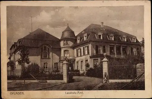 Ak Opladen Leverkusen im Rheinland, Landratsamt