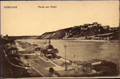 Ak Koblenz am Rhein, Festung Ehrenbreitstein