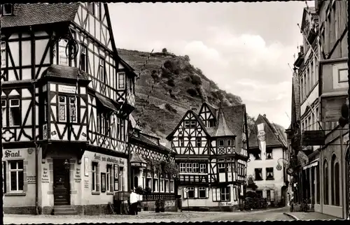 Ak Bacharach am Rhein, Marktplatz, Hotel, Fachwerk