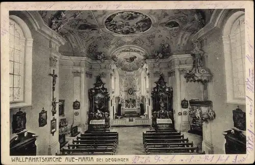 Ak Deggingen in Württemberg, Wallfahrtskirche Ave Maria, Inneres