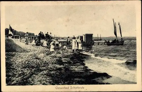 Ak Ostseebad Scharbeutz in Holstein, Strandpartie