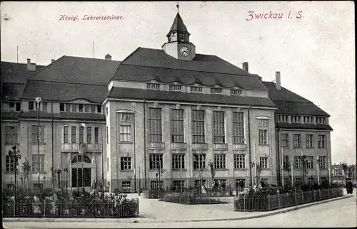 Ak Zwickau in Sachsen, Königl. Lehrerseminar