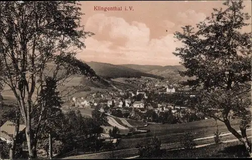 Ak Klingenthal im Vogtland Sachsen, Panorama vom Ort