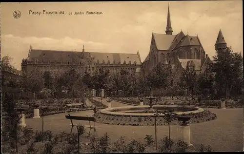 Ak Passy Froyennes Tournai Wallonien Hennegau, Le jardin Botanique, Kirche