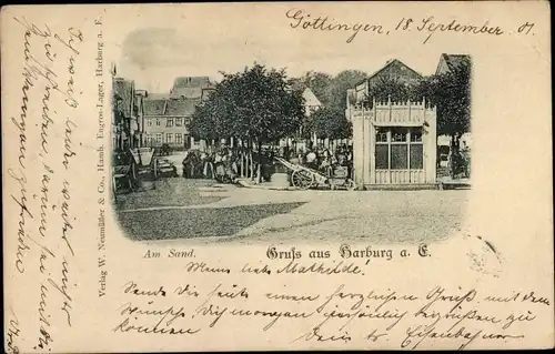 Ak Hamburg Harburg, Am Sand