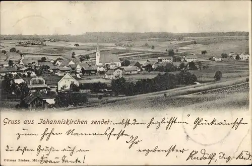 Ak Johanniskirchen Niederbayern, Panorama vom Ort