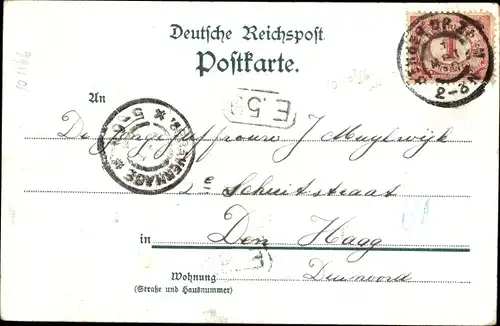 Litho Berlin Mitte, Transvaal Ausstellung 1897, Hauptrestaurant
