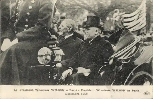 Ak Le President Woodrow Wilson a Paris, Decembre 1918