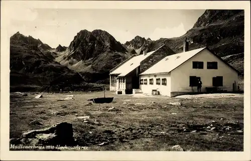 Ak Landpoststempel Gortipohl P. Schruns, Vorarlberg Österreich