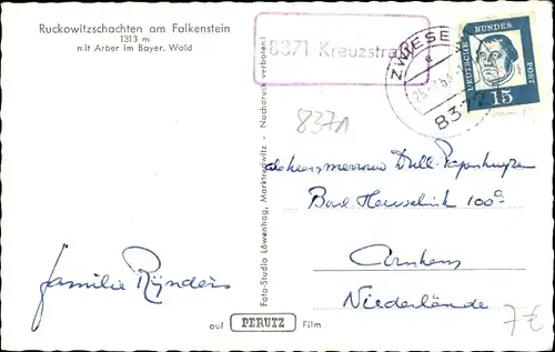 Ak Landpoststempel 8371 Kreuzstraßl