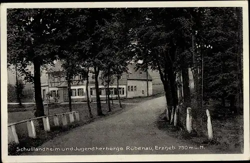 Ak Rübenau Marienberg im Erzgebirge Sachsen, Schullandheim und Jugendherberge