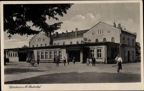 Ak Güstrow in Mecklenburg, Bahnhof