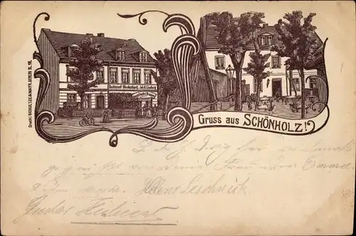 Jugendstil Litho Berlin Pankow Niederschönhausen Schönholz, Restaurant