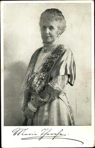 Ak Marie Therese von Österreich-Este, Königin von Bayern, Ehegattin Ludwig III., Rotes Kreuz