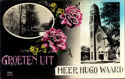 Ak Heer Hugowaard Heerhugowaard Nordholland Niederlande, Kirche, Straßenpartie