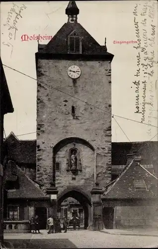 Ak Molsheim Elsass Bas Rhin, Eingangstor