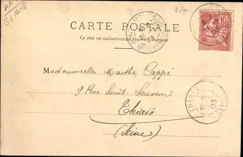 Ak Bazeilles Ardennes, après la bataille, Ruines de la Maison de M. Thomas Friquet