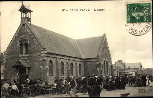 Ak Paris Plage Pas de Calais, L'Eglise