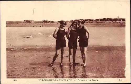 Ak Le Touquet Paris Plage Pas de Calais, L'Heure du Bain