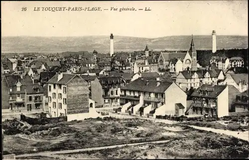 Ak Le Touquet Paris Plage Pas de Calais, Vue generale