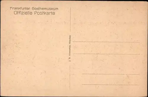 Ak Frankfurt am Main, Vorsaal im Goethemuseum