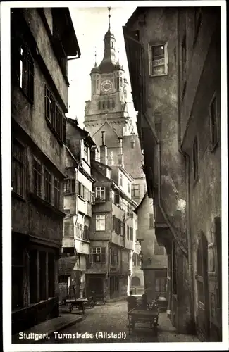 Ak Stuttgart in Württemberg, Turmstraße
