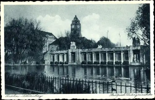 Ak Berlin Schöneberg, Stadtpark, Untergrundbahn