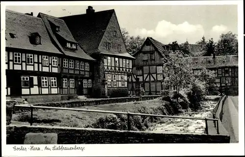 Ak Goslar in Niedersachsen, Partie am Liebfrauenberge