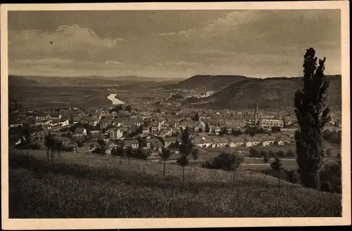 Ak Merzig an der Saar, Gesamtansicht