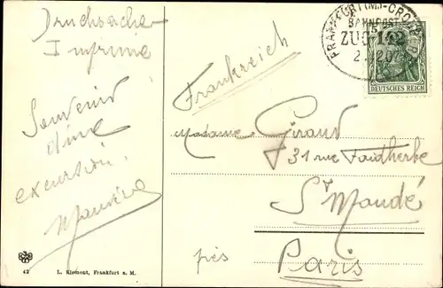 Ak Königstein im Taunus, Stadt und Schlossruine, Sanatorium Dr. Kohnstamm