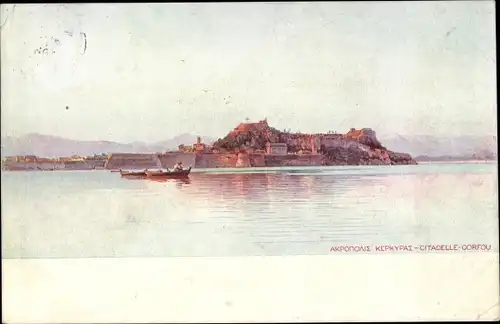 Ak Korfu Griechenland, Citadelle Corfou, Insel