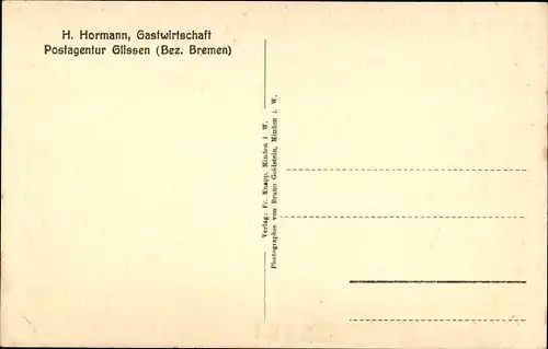Ak Glissen Raddestorf Niedersachsen, Gastwirtschaft, Bus
