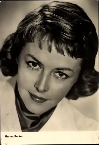 Ak Schauspielerin Hanna Rucker, Portrait