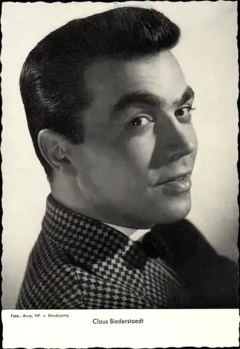 Ak Schauspieler Claus Biederstaedt, Portrait