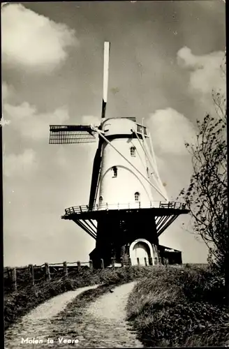 Ak Veere Zeeland Niederlande, Molen, Windmühle