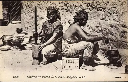 Ak Senegal, Scenes et Types, la cuisine Senegalaise