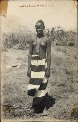 Ak Senegal, Jeune fille Sénégalaise, Barbusig