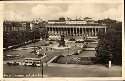 Ak Berlin Mitte, Lustgarten und Altes Museum