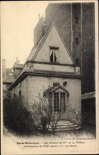 Ak Paris V, 116, Oratoire de Mille de la Valliere, Architecture du XVII siecle, Außenansicht