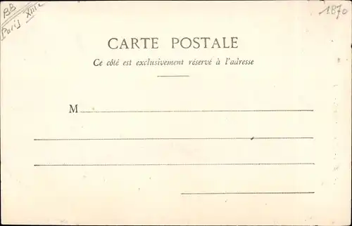 Ak Paris XIII, Eglise Saint-Marcel, Außenansicht