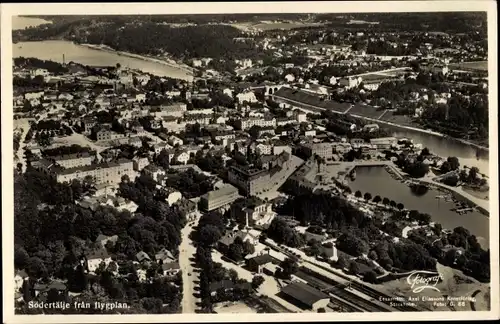 Ak Södertälje Schweden, Fliegeraufnahme