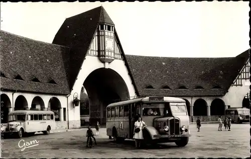 Ak Le Touquet Paris Plage Pas de Calais, le Marché Couvert, Bus