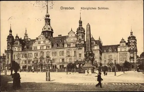 Ak Dresden Altstadt, Königl. Schloss