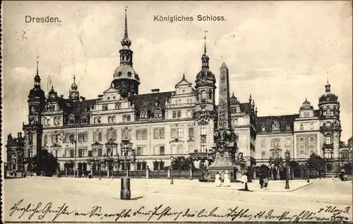 Ak Dresden Altstadt, Königl. Schloss