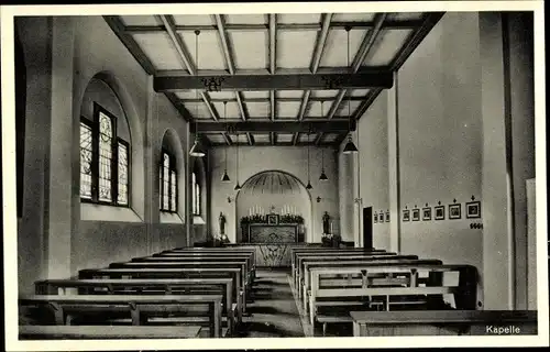 Ak Borbeck Essen im Ruhrgebiet, Exerzitienhaus St. Augustinus, Kapelle