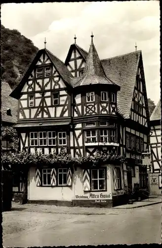 Ak Bacharach am Rhein, altes Haus