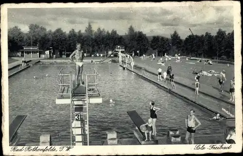 Ak Bad Rothenfelde, Partie am Sole Freibad, Badende