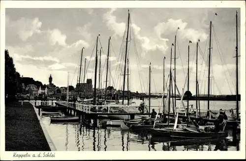 Ak Kappeln an der Schlei, Boote